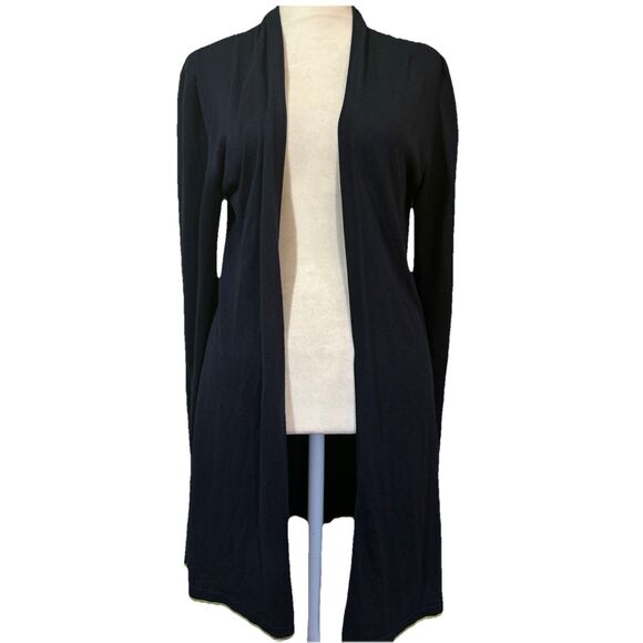 41 Hawthorn Sweaters - 41 Hawthorn Womans Cardigan Top Blue Size Medium Solid Long Sleeve Open Front